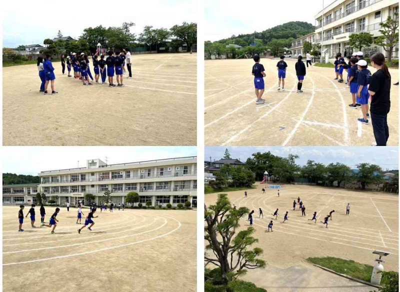 リレーバトンパス練習