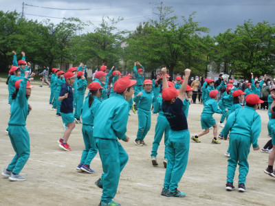 閉会式　赤勝ち