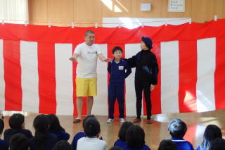 いっしょに漫才をしました。 いっしょに漫才をしました。