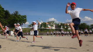 陸上練習はじまる