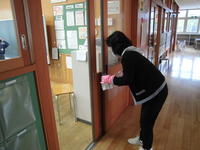 幾度となく消毒しています。