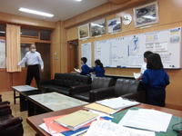 教頭先生がいろいろ説明してくれました。