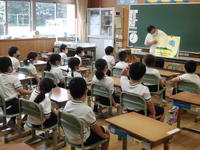 １年２組での様子