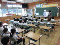 １年３組での様子