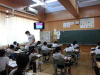 ５年理科の授業の様子