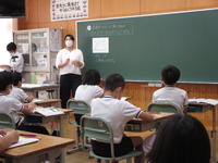 ５年生の児童も少し緊張気味！