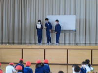 ６年生の集会委員からの説明