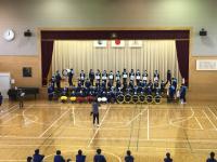 ６年生の鼓笛隊集合写真撮影を行いました。