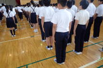 ６年生のすばらしい姿勢