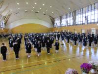 「新入生107名の入学を認めます。」 「新入生107名の入学を認めます。」