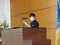 生徒会代表「歓迎の言葉」 生徒会代表「歓迎の言葉」
