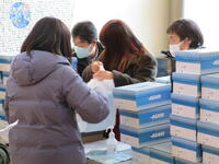 物品販売の様子