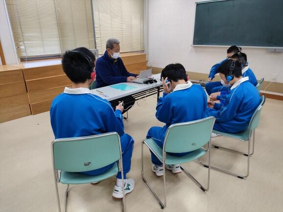 聴力検査の様子