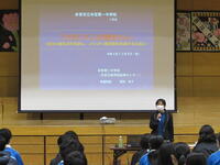 栄養教諭による説明 栄養教諭による説明