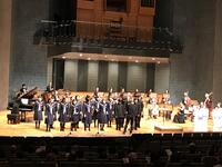 音楽堂にて校歌合唱 音楽堂にて校歌合唱