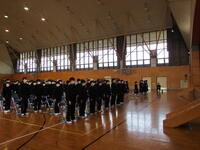 同窓会会長へあいさつ」 同窓会会長へあいさつ」