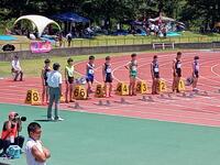 1年男子１００ｍ決勝スタート