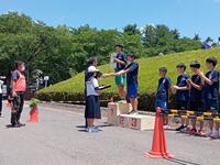 １年男子１００ｍ表彰式