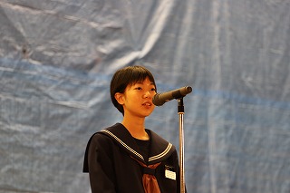 白中祭実行委員長の國分さん