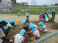 4歳砂遊び