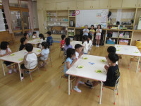 ゆり組きゅうりの試食