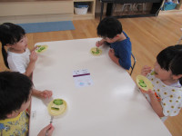 ゆり組きゅうり試食②