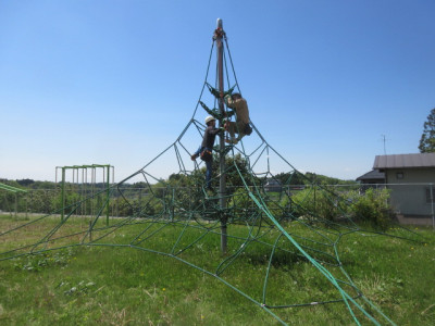 ジャングルジム修繕